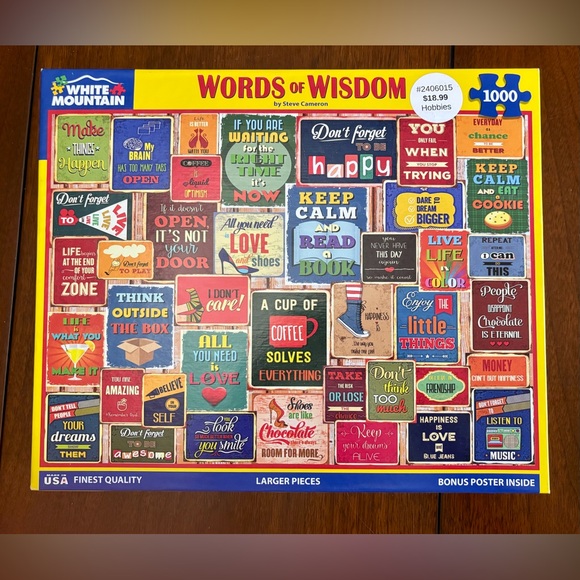White Mountain Other - White Mountain 1000 Piece Puzzle - Words of Wisdom